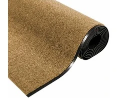 Durų kilimėlis Kremas ir juoda 120 x 350 cm Poliamidas ir PVC