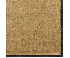 Durų kilimėlis Kremas ir juoda 120 x 250 cm Poliamidas ir PVC