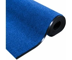 Durų kilimėlis Mėlyna ir juoda 120 x 350 cm Poliamidas ir PVC