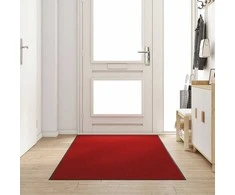 Durų kilimėlis Raudona ir Juoda 120 x 250 cm 100% poliamidas
