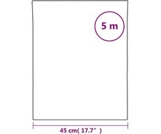 Plėvelė nuo saulės karščio, sidabrinės spalvos, 45x500cm, PVC