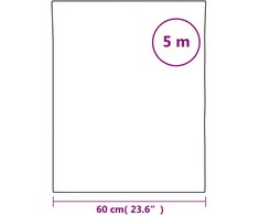 Plėvelė nuo saulės karščio, sidabrinės spalvos, 60x500cm, PVC