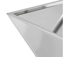 Sodo vazonas Sidabro 40 x 40 x 15 cm Cinkuota plienas