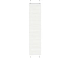 Plisuota žaliuze balta 40x200 cm audinio plotis 39,4 cm