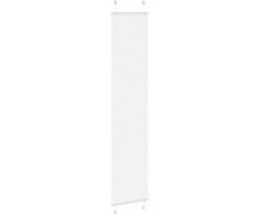 Plisuota žaliuze balta 40x200 cm audinio plotis 39,4 cm