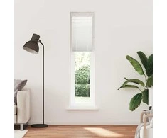 Plisuota žaliuze balta 40x200 cm audinio plotis 39,4 cm