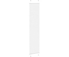 Plisuota žaliuze balta 40x200 cm audinio plotis 39,4 cm