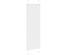 Plisuota žaliuze balta 45x150 cm audinio plotis 44,4 cm