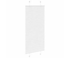 Plisuota žaliuze balta 65x150 cm audinio plotis 64,4 cm