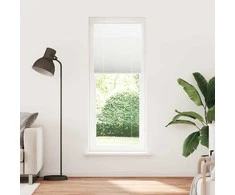 Plisuota žaliuze balta 80x200 cm audinio plotis 79,4 cm