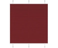Plisuota žaliuze Bordo raudona 115x150 cm Audinio plotis
