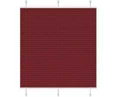 Plisuota žaliuze Bordo raudona 120x100 cm Audinio plotis