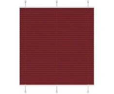 Plisuota žaliuze Bordo raudona 120x150 cm Audinio plotis