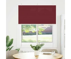 Plisuota žaliuze Bordo raudona 120x150 cm Audinio plotis