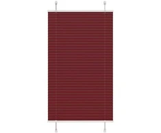 Plisuota žaliuze Bordo raudona 75x150 cm Audinio plotis 74,4 cm