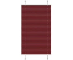 Plisuota žaliuze Bordo raudona 80x150 cm Audinio plotis 79,4 cm