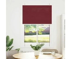 Plisuota žaliuze Bordo raudona 95x150 cm Audinio plotis 94,4 cm