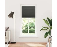 Plisuota žaliuze juoda 100x200 cm audinio plotis 99,4 cm