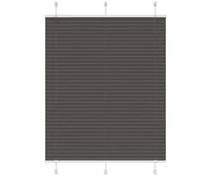 Plisuota žaliuze juoda 105x100 cm audinio plotis 104,4 cm