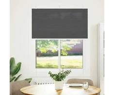 Plisuota žaliuze juoda 105x100 cm audinio plotis 104,4 cm