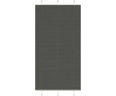 Plisuota žaliuze juoda 105x200 cm audinio plotis 104,4 cm