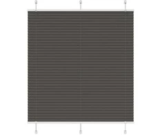 Plisuota žaliuze juoda 115x100 cm audinio plotis 114,4 cm