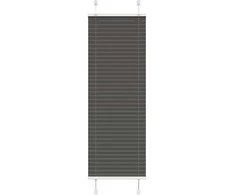 Plisuota žaliuze juoda 40x100 cm audinio plotis 39,4 cm