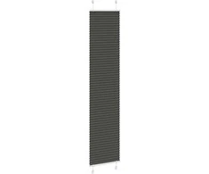 Plisuota žaliuze juoda 40x200 cm audinio plotis 39,4 cm