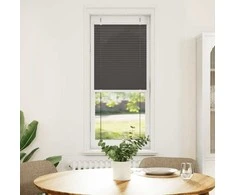 Plisuota žaliuze juoda 45x150 cm audinio plotis 44,4 cm