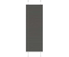 Plisuota žaliuze juoda 50x150 cm audinio plotis 49,4 cm