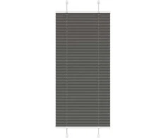 Plisuota žaliuze juoda 60x100 cm audinio plotis 59,4 cm