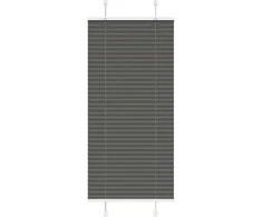 Plisuota žaliuze juoda 65x100 cm audinio plotis 64,4 cm