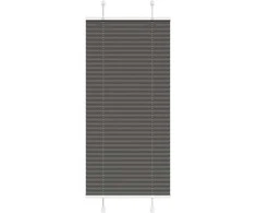Plisuota žaliuze juoda 65x150 cm audinio plotis 64,4 cm