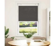 plisuota žaliuze juoda 75x150 cm audinio plotis 74,4 cm
