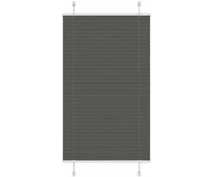 plisuota žaliuze juoda 75x150 cm audinio plotis 74,4 cm