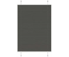Plisuota žaliuze juoda 85x150 cm audinio plotis 84,4 cm