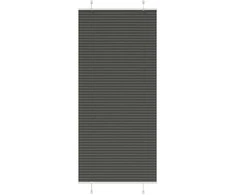 Plisuota žaliuze juoda 85x200 cm audinio plotis 84,4 cm