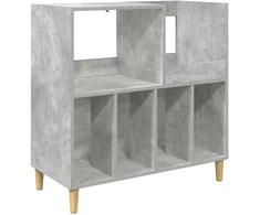 Plokštelių grotuvo stovas Betono pilka 82 x 39,5 x 82,5 cm