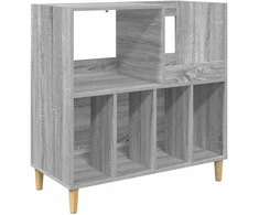Plokštelių grotuvo stovas Pilka Sonoma 82 x 39,5 x 82,5 cm