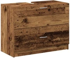 Vonios spintelė su stalčių Senovinis medis 78 x 37 x 59 cm