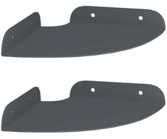 Plūduriuojanti lentyna 2 pcs Antracitas 15 x 15 x 2 cm