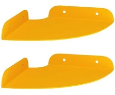 Plūduriuojanti lentyna 2 pcs Garučių geltona 15 x 15 x 2 cm