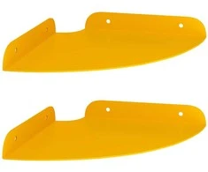 Plūduriuojanti lentyna 2 pcs Garučių geltona 18 x 18 x 2 cm