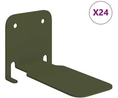Plūduriuojanti lentyna 24 pcs Alyvuogių žalia 6 x 10,8 x 6,6 cm