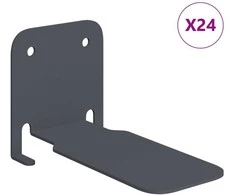 Plūduriuojanti lentyna 24 pcs Antracitas 6 x 10,8 x 6,6 cm
