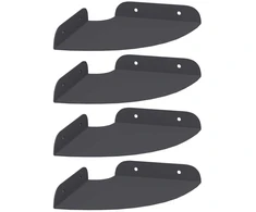 Plūduriuojanti lentyna 4 pcs Antracitas 15 x 15 x 2 cm
