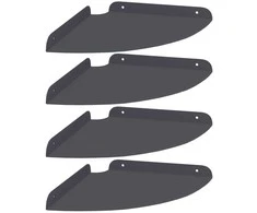 Plūduriuojanti lentyna 4 pcs Antracitas 24 x 24 x 2,3 cm