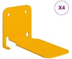 Plūduriuojanti lentyna 4 pcs Garučių geltona 6 x 10,8 x 6,6 cm