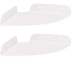 Plūduriuojanti lentyna su lentyna 2 pcs Baltas 15 x 15 x 2 cm