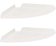 Plūduriuojanti lentyna su lentyna 2 pcs Baltas 24 x 24 x 2 cm